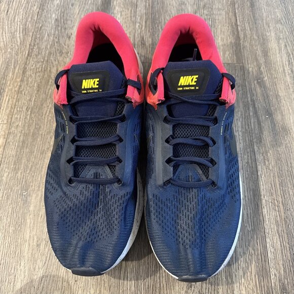 Nike Air Zoom Structure 24 Men Sz 14 Running Shoes Blue DA8535-403 Sport Shoes - Picture 2 of 6